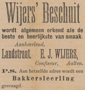 Landstraat 10, Aalten (Wijers) - Aaltensche Courant, 21-12-1901