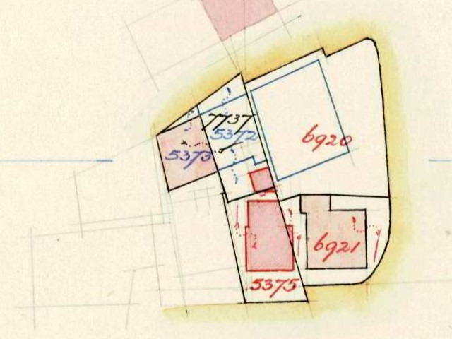 Bredevoortsestraatweg 8, Aalten - Fragment kadastrale kaart 1953