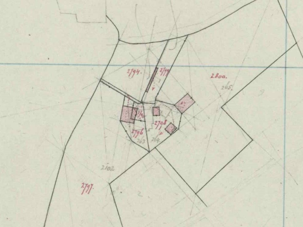 Boomkampstraat 30-32, Aalten (Boomkamp) - Fragment kadastrale kaart, 1868