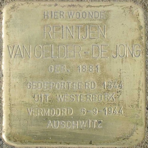 Stolperstein Reintjen van Gelder-de Jong, Stationsstraat 24, Aalten