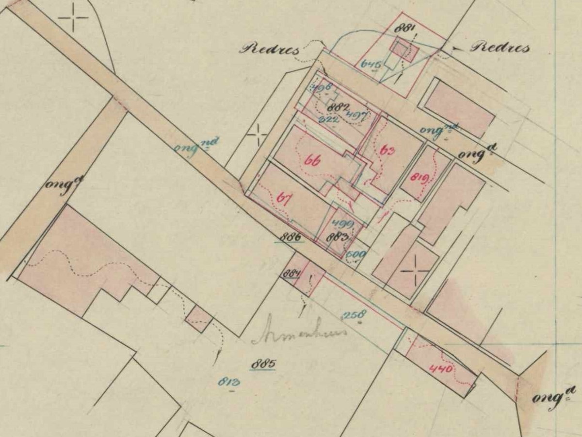 't Zand, Bredevoort - Fragment kadastrale kaart, 1934