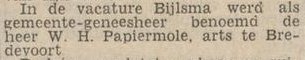 Dr. Papiermole, Bredevoort - Dagblad Tubantia, 02-09-1953