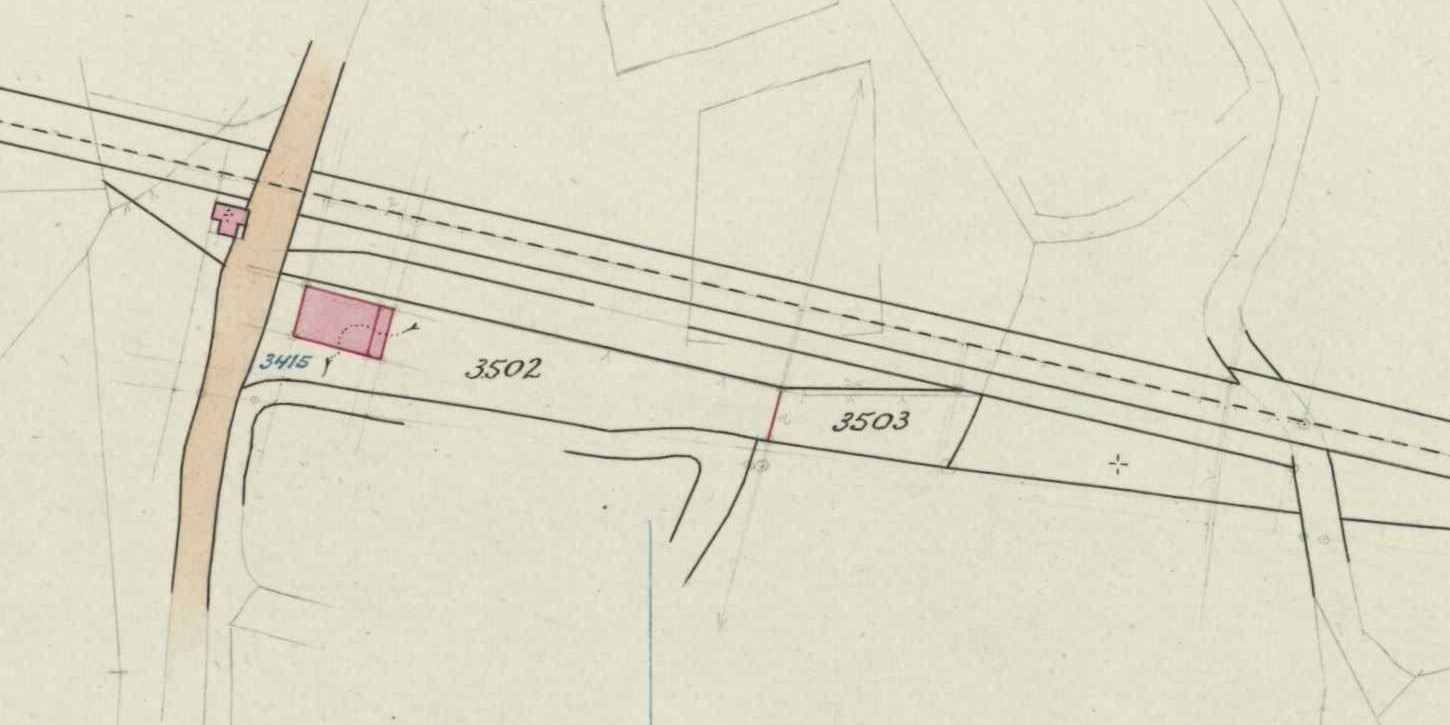 Halte Lintelo - Fragment kadastrale kaart, 1918