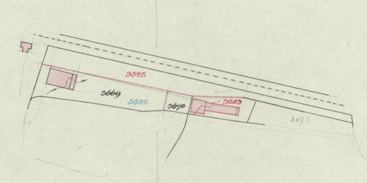 Halte Lintelo - Fragment kadastrale kaart, 1936