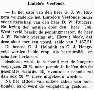 Halteweg 13, Lintelo (Café Rutgers) - Graafschapbode, 08-01-1941