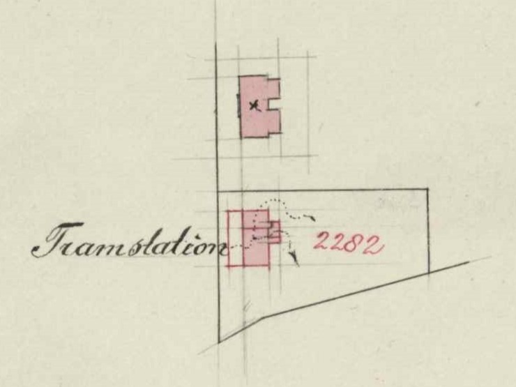 Tramstation, Heurne - Fragment kadastrale kaart, 1912 ATN02_E_181