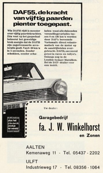 Garage Winkelhorst - Nijverheidsweg 1, Aalten DAF55