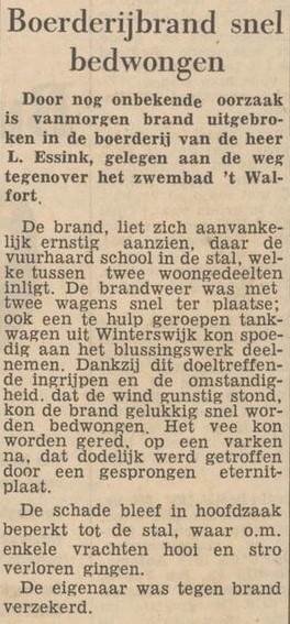 Beerninkweg 9, Dale (Essink) - Dagblad Tubantia, 16-03-1957