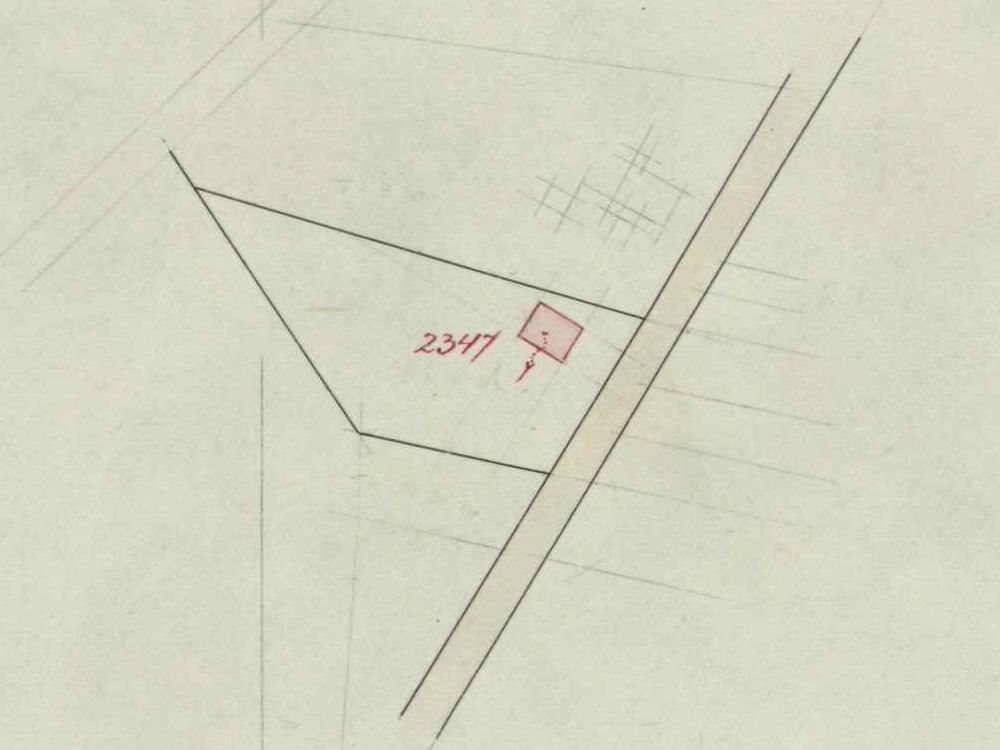 Dinxperlosestraatweg 80, Heurne - Fragment kadastrale kaart, 1931