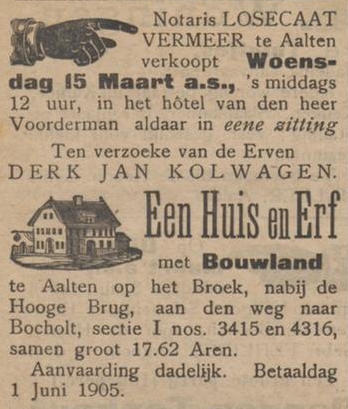 Aaltensche Courant, 4 maart 1905