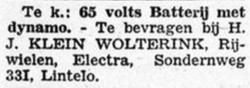 H.J. Klein Wolterink, Sondernweg 26, Lintelo - Graafschapbode, 14-03-1941