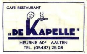 Suikerzakje van 'De Kapelle'