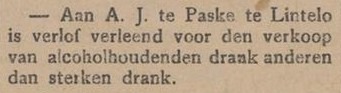 Varsseveldsestraatweg 69, Lintelo (Te Paske) - Aaltensche Courant, 28-03-1914