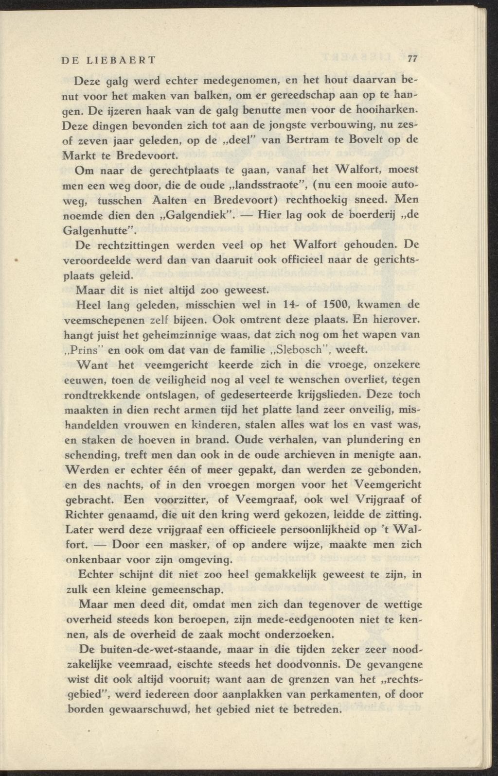 Veemgericht op 't Walfort