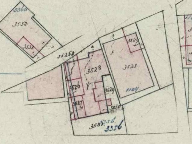 Haartsestraat, Aalten - Fragment kadastrale kaart, 1879