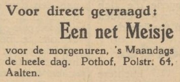 Polstraat 64, Aalten (Pothof) - Aaltensche Courant, 27-07-1945