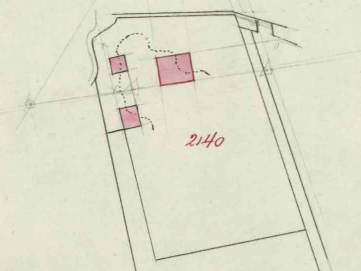 Kiefteweg 10, Heurne - Fragment kadastrale kaart, 1916