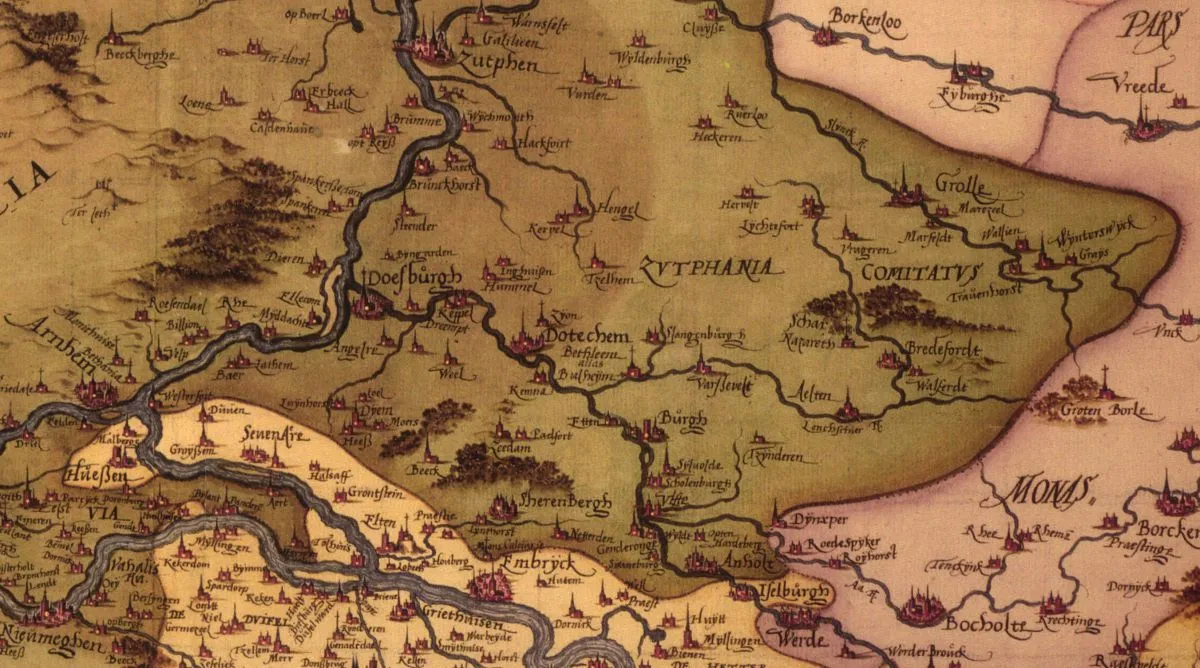 Oost Gelderland, ca. 1575 door Christan Sgrooten