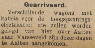 Electricity, high voltage - Nieuwe Winterswijksche Courant, 22-06-1923