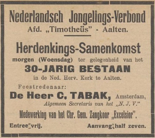 Timotheüs - Aaltensche Courant, 22-02-1927