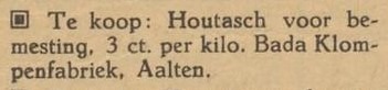 Klompenfabriek BADA, Aalten - Aaltensche Courant, 02-04-1946