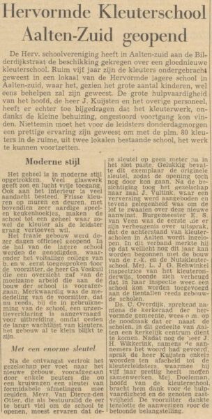 Nursery school Aalten-Zuid – Dagblad Tubantia, 23 May 1959