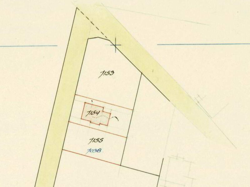 Molenstraat 20, Aalten - Fragment kadastrale kaart, 1941