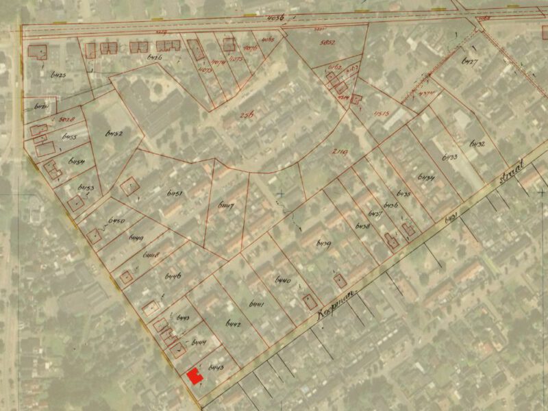 Bodendijk 33-35, Aalten - Fragment kadastrale kaart, 1932