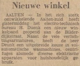 Bilderdijkstraat 12, Aalten (Duenk) - Dagblad Tubantia, 13-11-1965