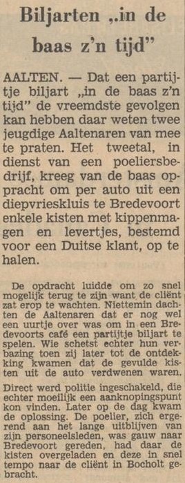 Communal freezer Bredevoort - Dagblad Tubantia, 11 February 1966