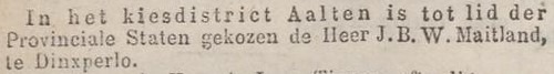 Kiesdistrict Aalten (Maitland) - Nieuws van den Dag, 24-05-1877