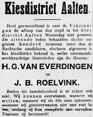 Kiesdistrict Aalten - De Graafschapbode, 20-06-1916