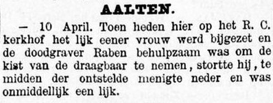 Raben, doodgraver - Graafschapbode, 13-04-1889