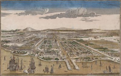 Opticaprent van Batavia in 1780