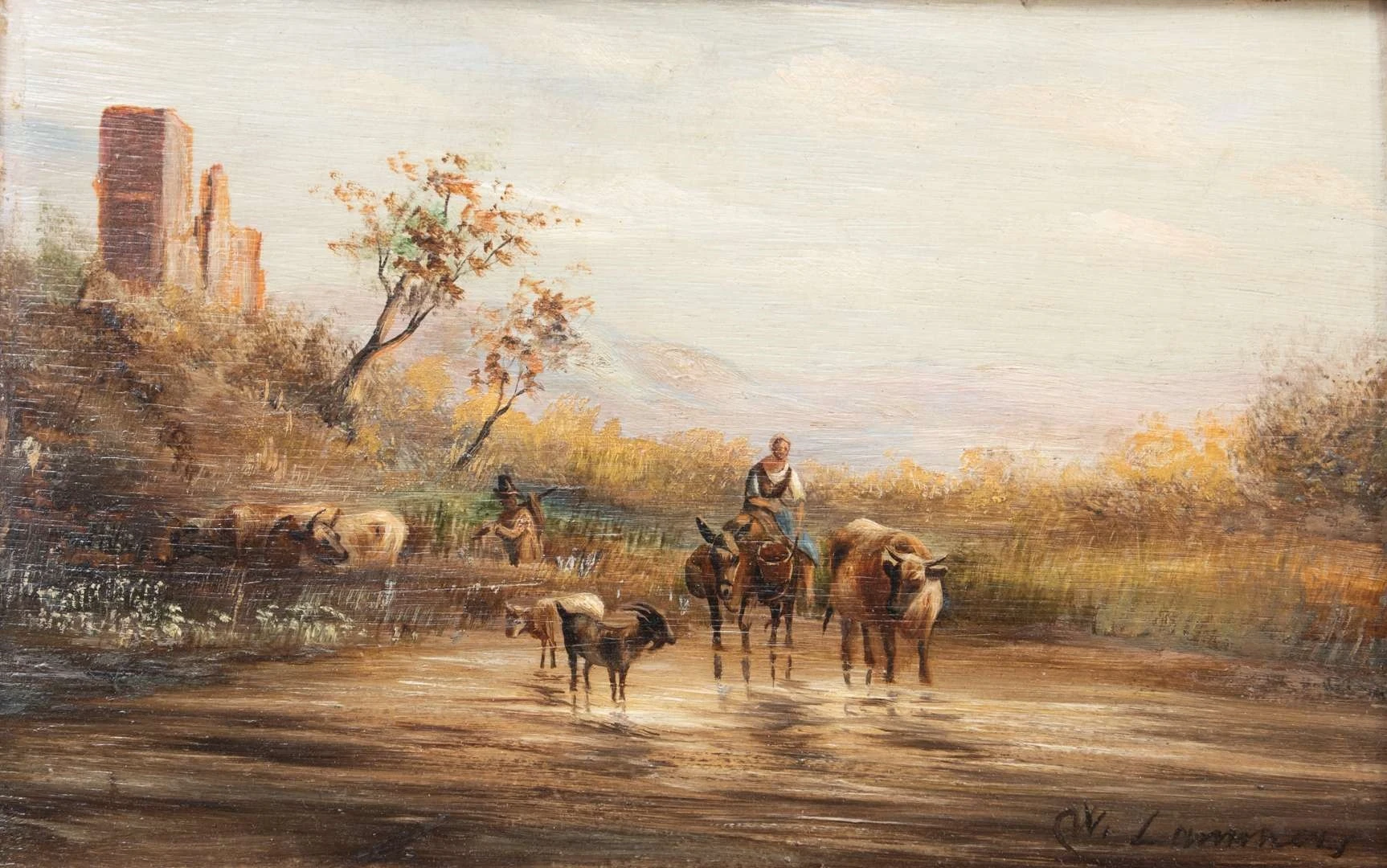 Wilhelmus Albertus Lammers - Hoeders met vee