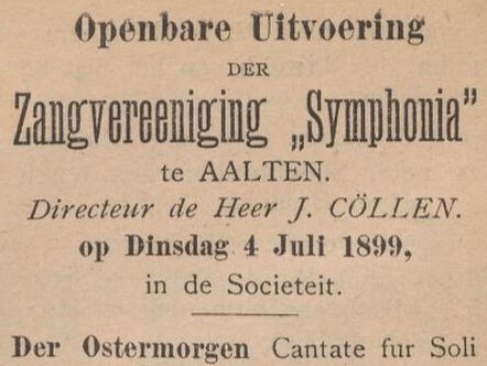 Symphonia - Aaltensche Courant, 01-07-1899