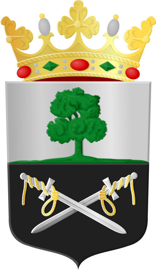 Het huidige wapen van de gemeente Aalten (sinds 2010)