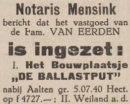 Ballastput, Heurne - Aaltensche Courant, 08-11-1935