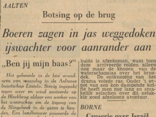 Boer zag in jas weggedoken ijswachter voor aanrander aan