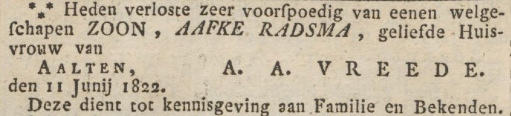 Opregte Haarlemsche Courant, 25 June 1822